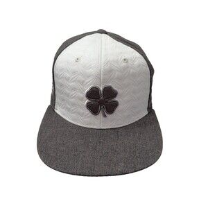 Live Lucky Top Golf Las Vegas Hat Gray White Clover Embroidered Adjustable